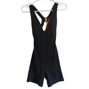 Prana x Sorel Black Yellow Shortie Romper Women's XS NEW $110 New W/Tags XSmall